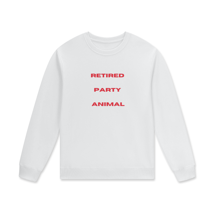 RETIRED PARTY ANIMAL Crewneck