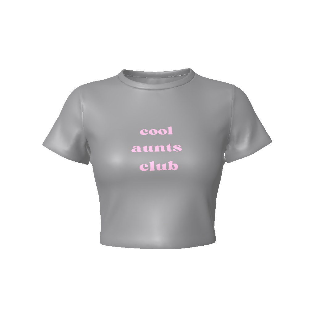 COOL AUNTS CLUB Fitted Crop Tee