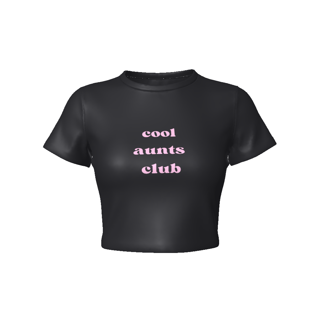 COOL AUNTS CLUB Fitted Crop Tee