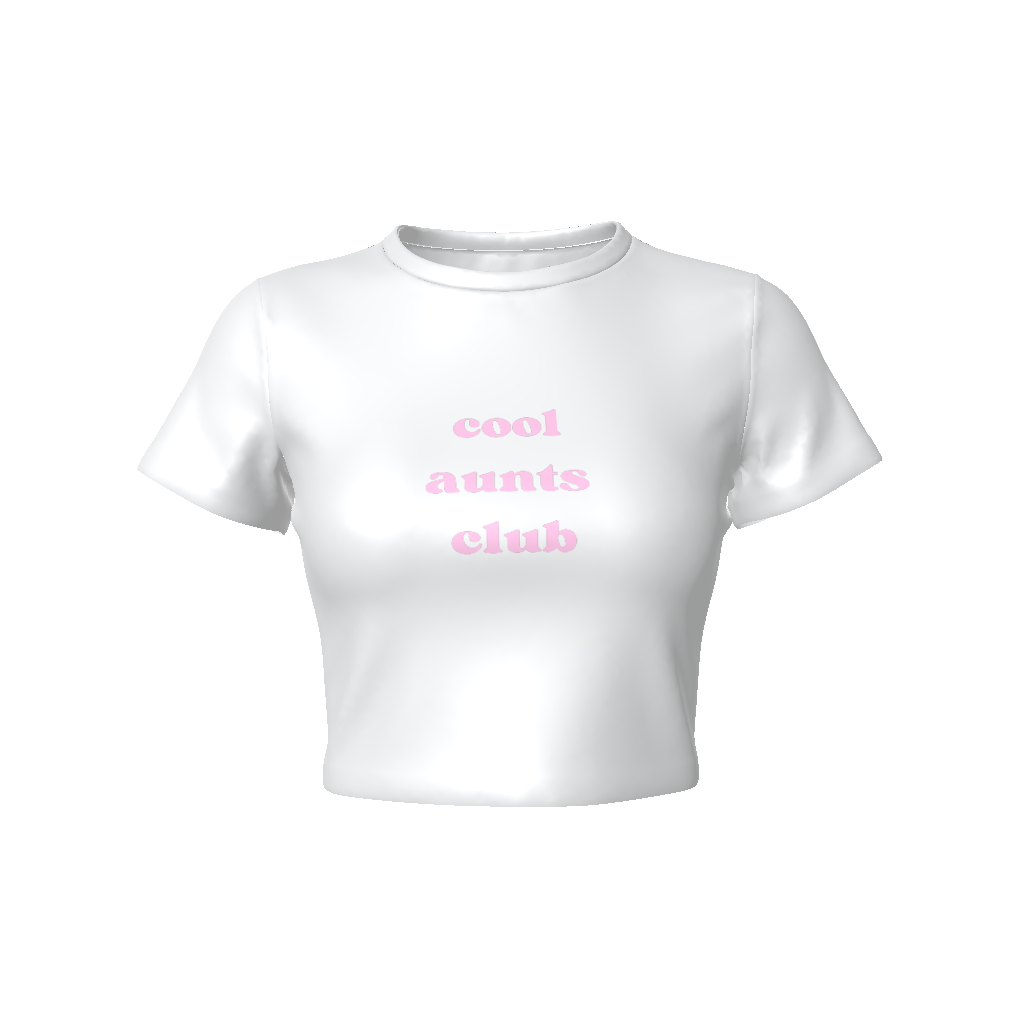 COOL AUNTS CLUB Fitted Crop Tee